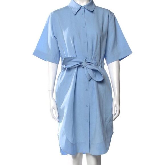 Acne Dresses & Skirts - Acne Studios Light Blue Oversized Belted Shirt Dress Size S — Minimalist Scandi